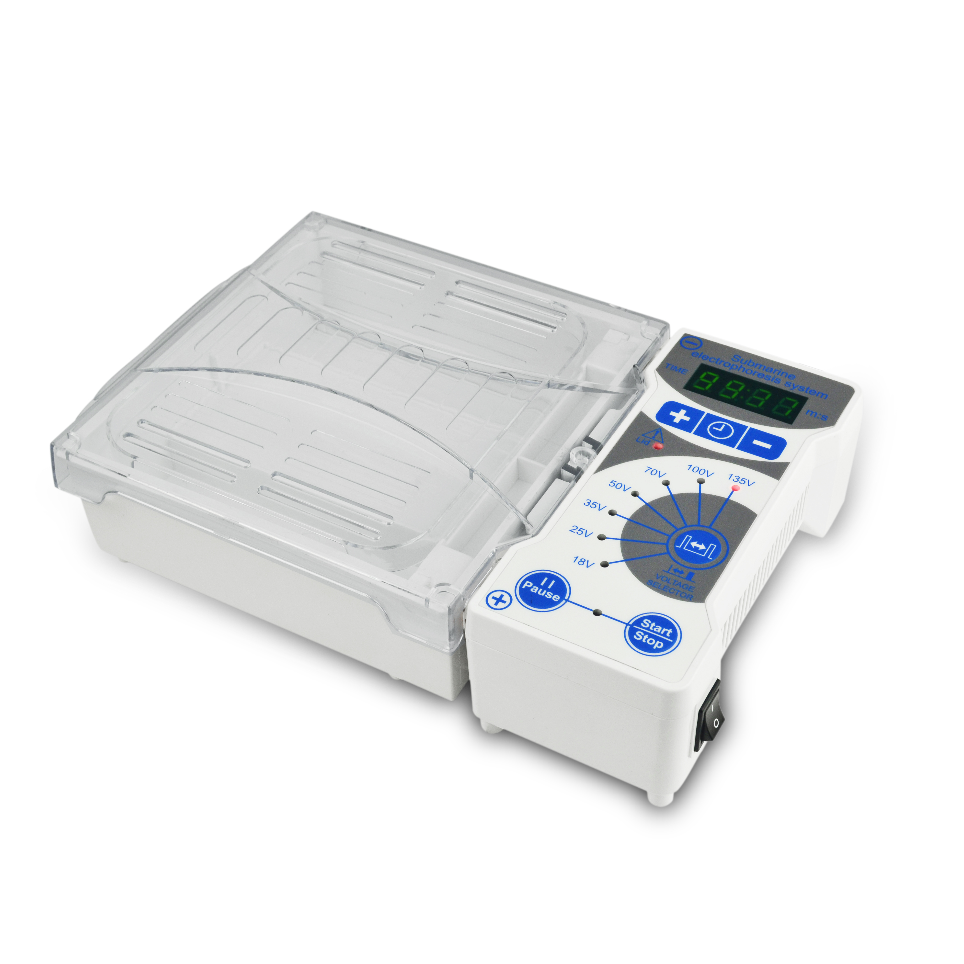Horizontal Electrophoresis Unit with Power Supply