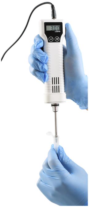 Tissue Grinder, handheld, motor driven grinder and pestles | BT Lab Systems