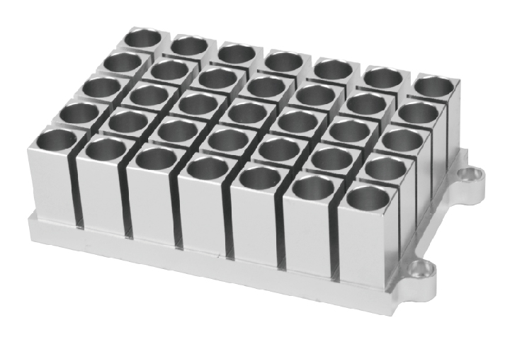 Heating block for 35 2ml tubes for shaking incubator | BT Lab Systems